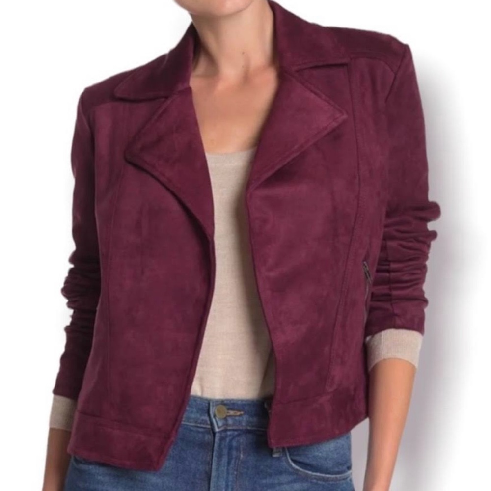 Philosophy Faux Suede Moto Jacket